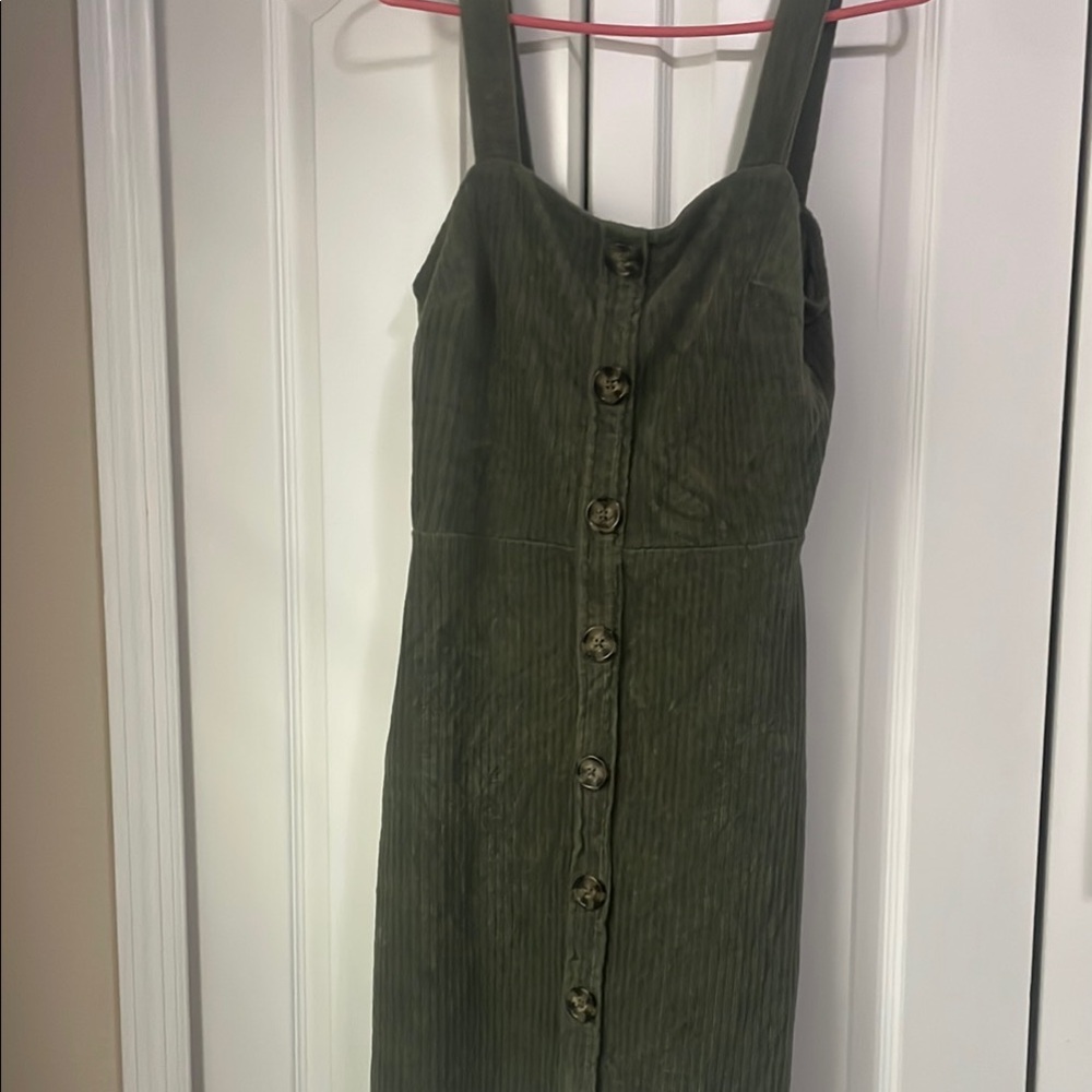 Olive Green Midi Dress